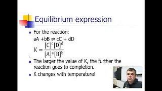 Chemistry Unit 10 Lesson 3: Equilibrium