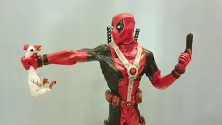 Видео лепка. Дэдпул.Sculpting DEADPOOL - Painting.Wade Wilson, in clay.fast shooting.