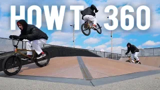 HOW TO 360 ON A BMX *FAST LEARN*