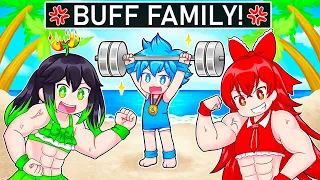 We Got Adopted By a BUFF FAMILY In Roblox!