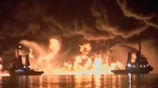 Destroyed in Seconds- Oil Tanker Explosion .flv