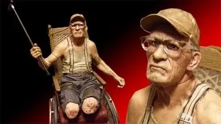 Texas Chainsaw Massacre Old Monty Action Figure Review