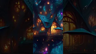 Fantasy Music 🎶 Magical Forest Treehouse 🌳 #shorts #youtubeshorts #fantasymusic