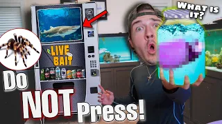 BUYING *Do Not Press* Vending Machine Fish! (What is it!?)