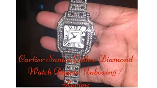 Cartier Santos Galbee Diamond Watch Dhgate Unboxing/Review