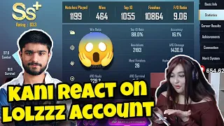 Kani Gaming Reaction On LoLzZz Gaming BGMI Account 😱| LoLzZz Gaming | Kani Gaming