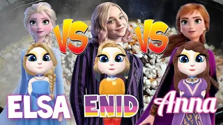 My Talking Angela 2 | Elsa vs Enid vs Anna | New Update Gameplay