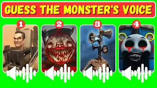 💥 Guess MONSTER VOICE! Choo Choo Charles, Spider Hous Head, Siren Head Coffin Dance