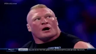 WWE Brock Lesnar Destroys The Wyatt Family And Dean Ambrose To Smackdown March 24,2016