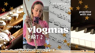 come with me to rehearsal 🎶🎄 vlogmas part 2