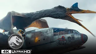 Quetzalcoatlus ataca la llanura de Kayla Watts en 4K HDR | Jurassic World