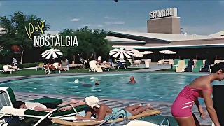 Driving from LA to Las Vegas 1950s in COLOR w/Sound