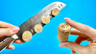 🍷 This is why you NEED to cut WINE CORKS in half 🌟Best result