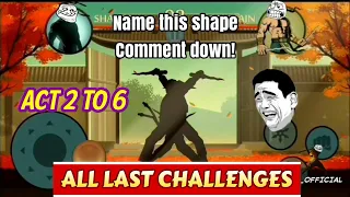 All Last Challenges Act 2 to 6 | CSK OFFICIAL | Shadow Fight 2