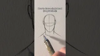 How to draw simple head (for guidelines) || Jmarron