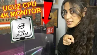 Ucuz XEON İşlemci ile 4K Monitörde Oyun Oynadık! (Konsol ve Bilgisayar Testi MAG321CURV)