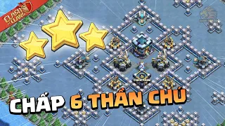 Hướng dẫn Đánh 3 SAO Chấp 6 Spell Dễ Nhất - THỬ THÁCH Giáng Sinh Clash of clans | Akari Gaming