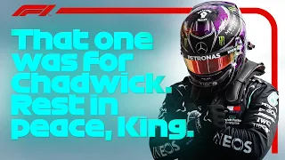 Lewis Hamilton Dedicates Pole To 'Superhero' Chadwick Boseman | 2020 Belgian Grand Prix