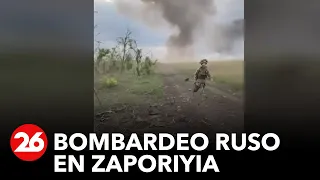 Conflicto entre Rusia y Ucrania: bombardeo ruso en Zaporiyia
