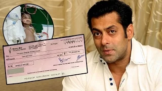 Salman Khan's Being Human Foundation HELPS A Kid With Serious Disease