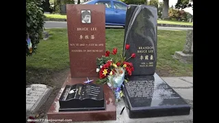 Брюс Ли , Bruce Lee  , место захоронения Кладбище Лейк Вью , Lake View Cemetery. По улицам Seattle.