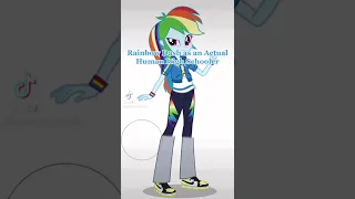 Rainbow Dash as an Actual Human High Schooler