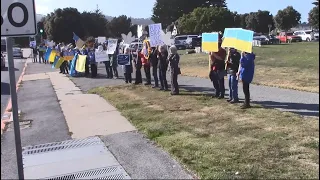 Peace in Ukraine Rally in Monterey, CA