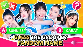 GUESS THE KPOP GROUP BY THEIR FANDOM NAME (PART 1) 🤔✅ | QUIZ KPOP GAMES 2023 | KPOP QUIZZES