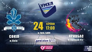 24.01.2020 р. 17.00 Сокіл - Кривбас U11