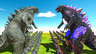 Legendary Godzilla War - Growing Godzilla 2014 vs Cosmic Godzilla, Size Comparison Godzilla