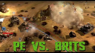 Great CoH1 game: PE and Brits at war on Langres as high level players go at it!