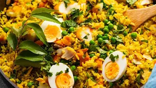 Kedgeree - English fish with curried rice