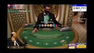 Troydan Wins $10,000 On One Hand Of Blackjack On Roobet