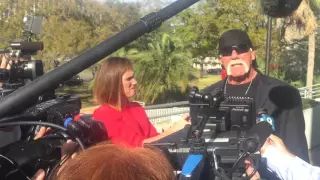 Hulk Hogan vs Gawker Sex Tape Trial - Outside The Courthouse - Day 5 - 3/11/2016