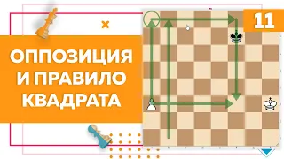 Что такое оппозиция и правило квадрата в шахматах | Chess Up! School #11