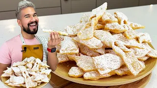 Polish ANGEL WINGS/FAWORKI/CHRUŚCIKI | How to make Polish food