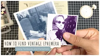 Cheap Ways to Find Vintage Ephemera | Using Pamphlets and Textbooks