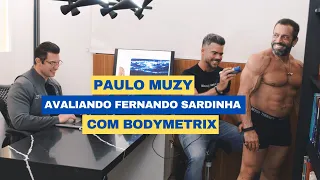 Paulo Muzy avaliando Fernando Sardinha com ultrassom BodyMetrix