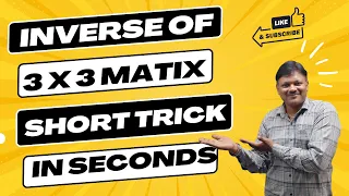 Inverse of matrix Short Tricks | How to find inverse of 3x3 matrix | shortcut tricks | Gaur Classes