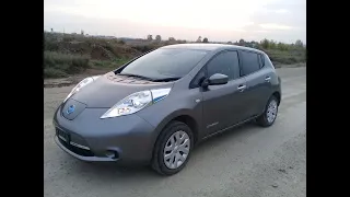 Nissan leaf  пробег на одной зарядке город -10 Ниссан лиф