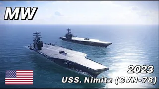 USS. Nimitz (CVN-68) Good AA, can take a lot of hit, best T2 carrier - Modern Warship