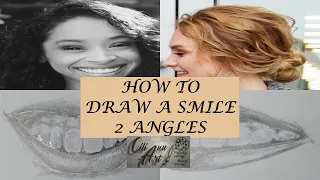 How To Draw A Smile Easy | Step By Step Tutorial | Two Angles