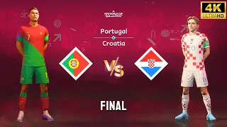 FIFA 23 - Portugal vs Croatia | Ronaldo vs Modric | FIFA World Cup Final Match [4K60]