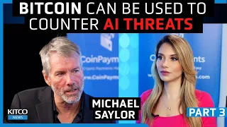 MicroStrategy is using Bitcoin cryptography to counter these AI threats - Michael Saylor (Pt. 3/3)