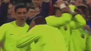 A reação de Thierry Henry a golaço de messi.                             #messi#barcelona#Futebol