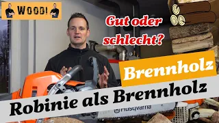 Robinie als Brennholz - Brennwert - Gut oder schlecht? Tipps und Tricks #Brennholz #Kaminholz