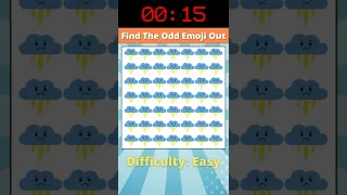 Emoji Challenge #26 Eye Test | 98% Fail | Find Odd One Out | #shorts #howgoodareyoureyes