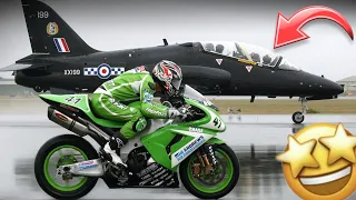 Épica Carrera Entre Kawasaki Ninja vs Avión • INCREÍBLE FINAL