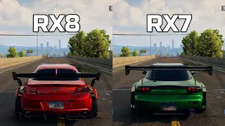 NFS Unbound: Mazda RX8 vs Mazda RX7 - WHICH IS FASTEST (Drag Race)