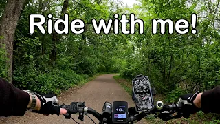 Ride an eBike with me around a scenic lake trail!